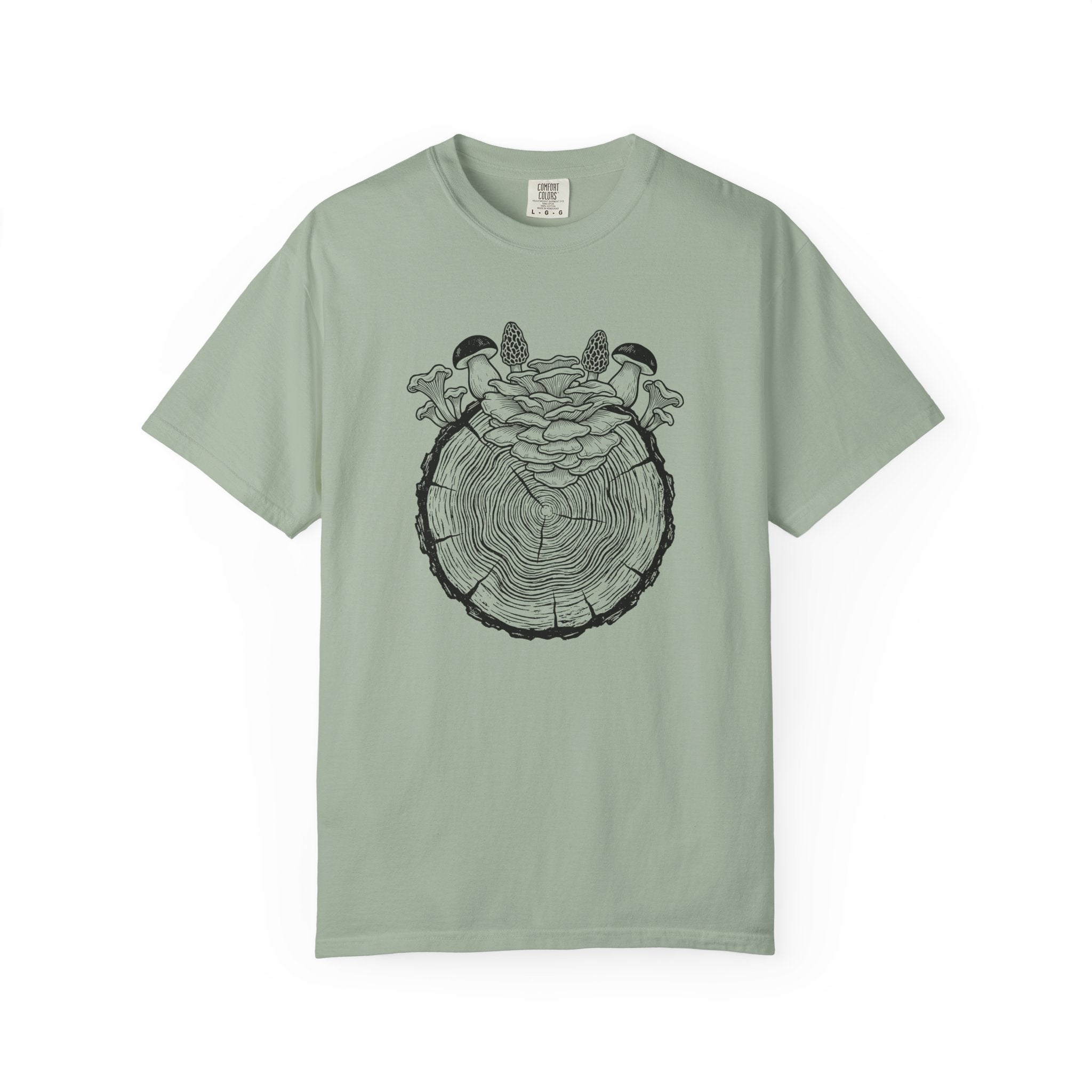 Stump With Mushrooms T-Shirt