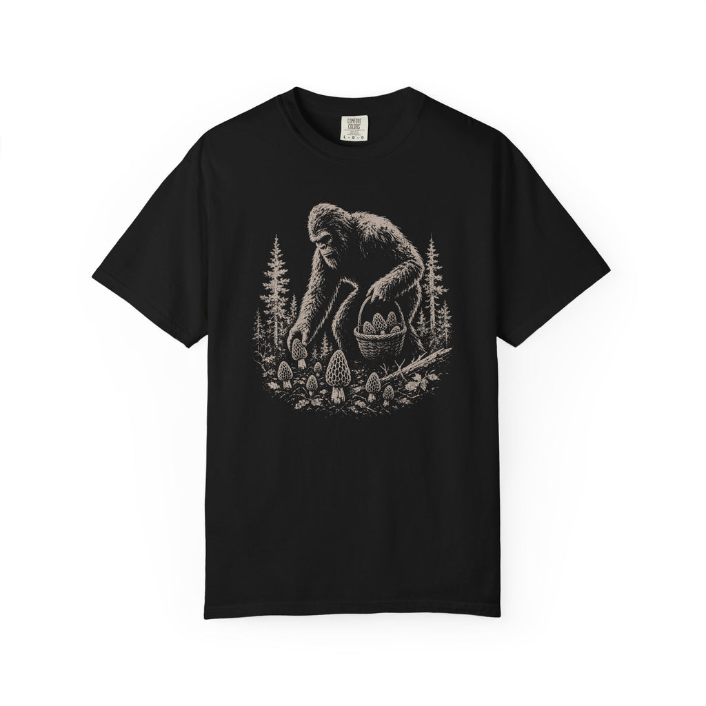 Bigfoot Foraging Morels T-Shirt