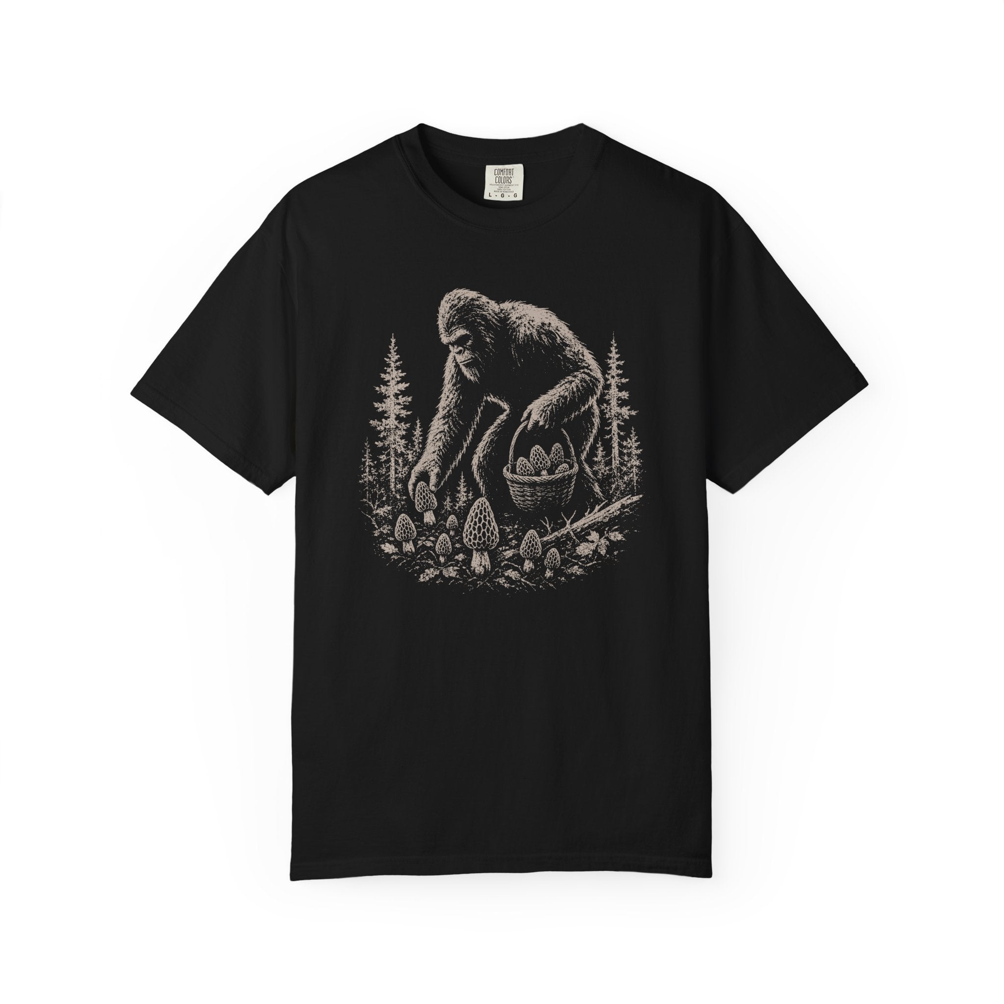 Bigfoot Foraging Morels T-Shirt