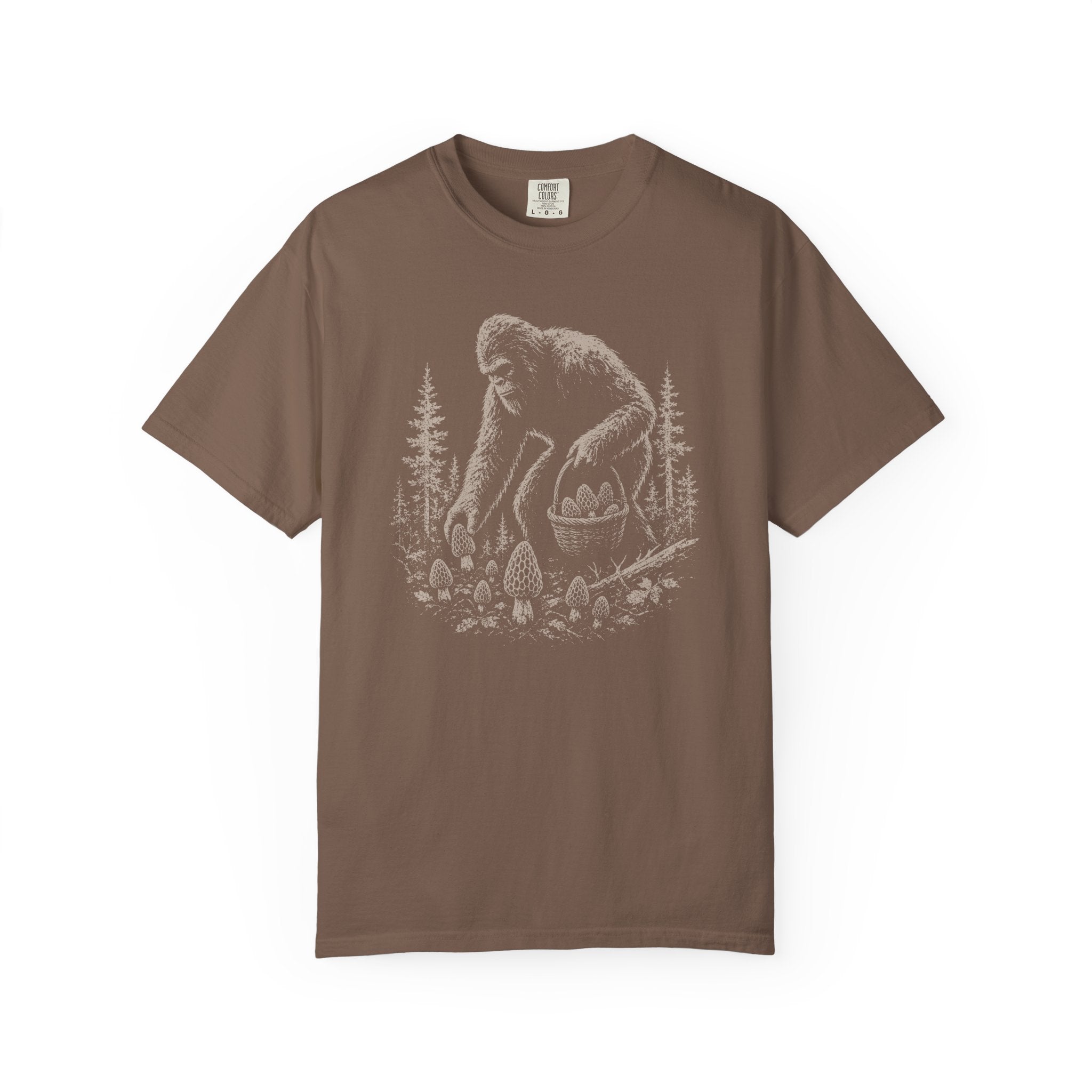 Bigfoot Foraging Morels T-Shirt
