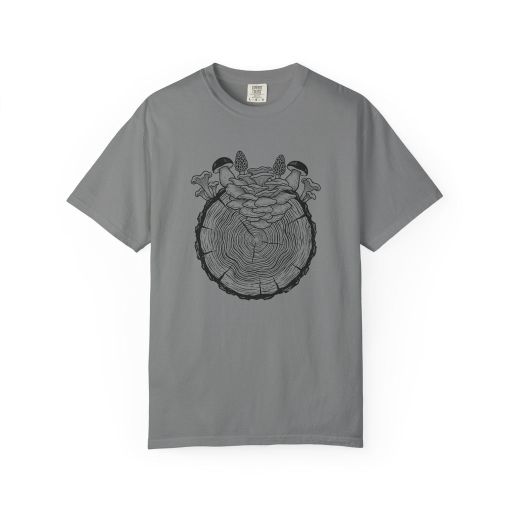 Stump With Mushrooms T-Shirt