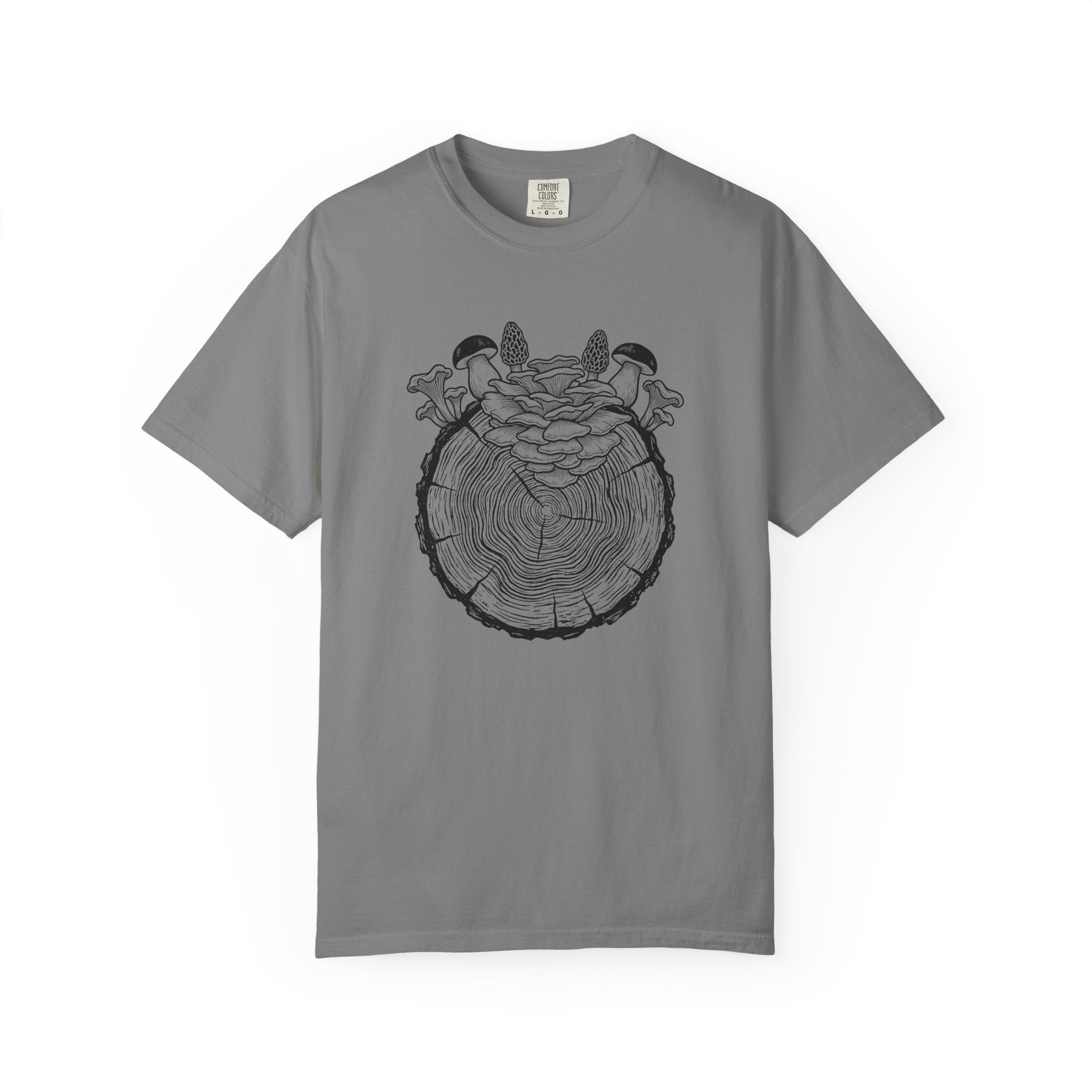 Stump With Mushrooms T-Shirt