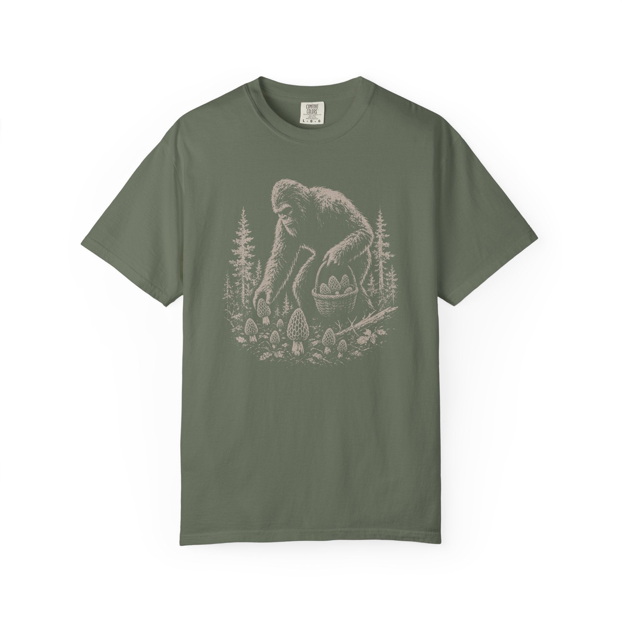Bigfoot Foraging Morels T-Shirt