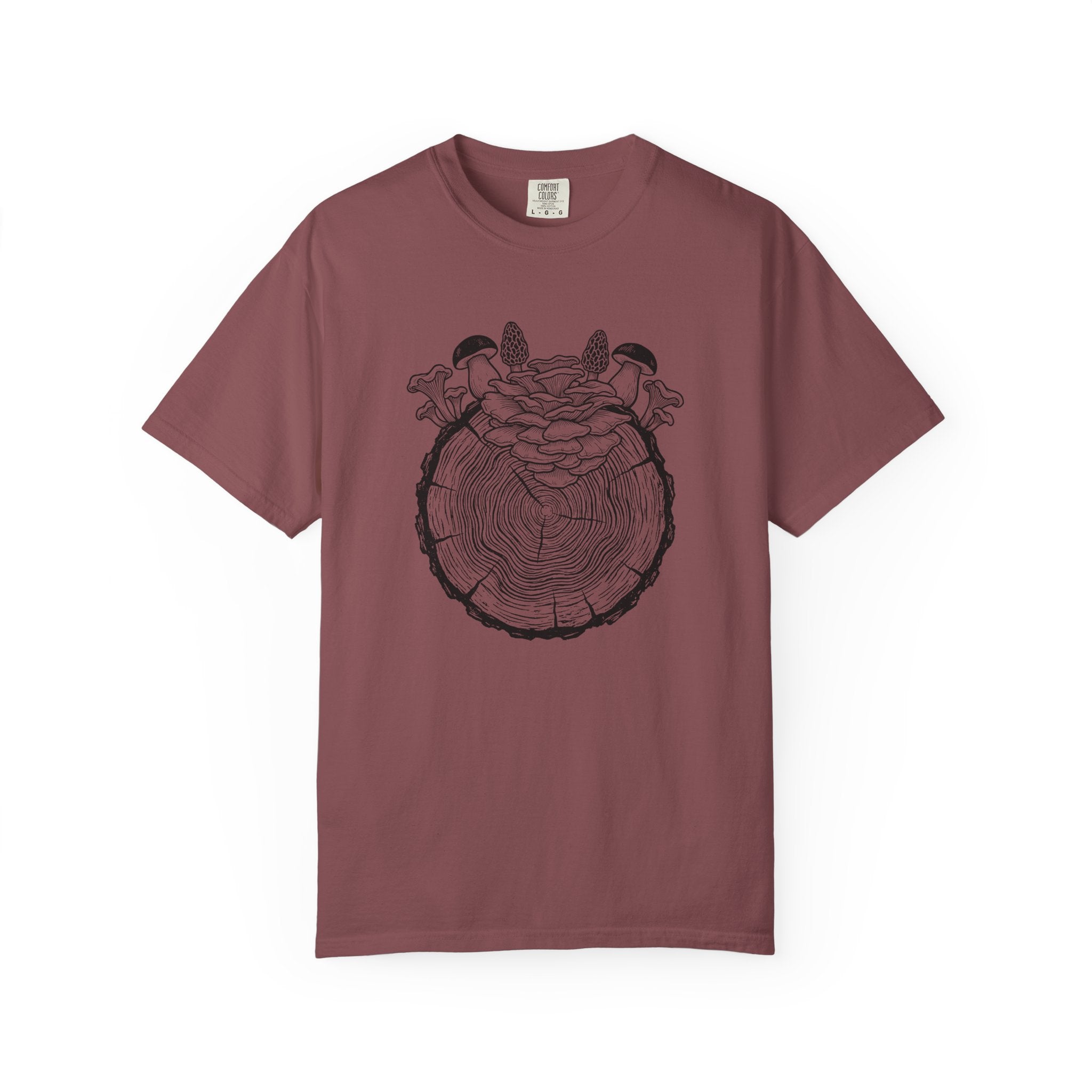 Stump With Mushrooms T-Shirt
