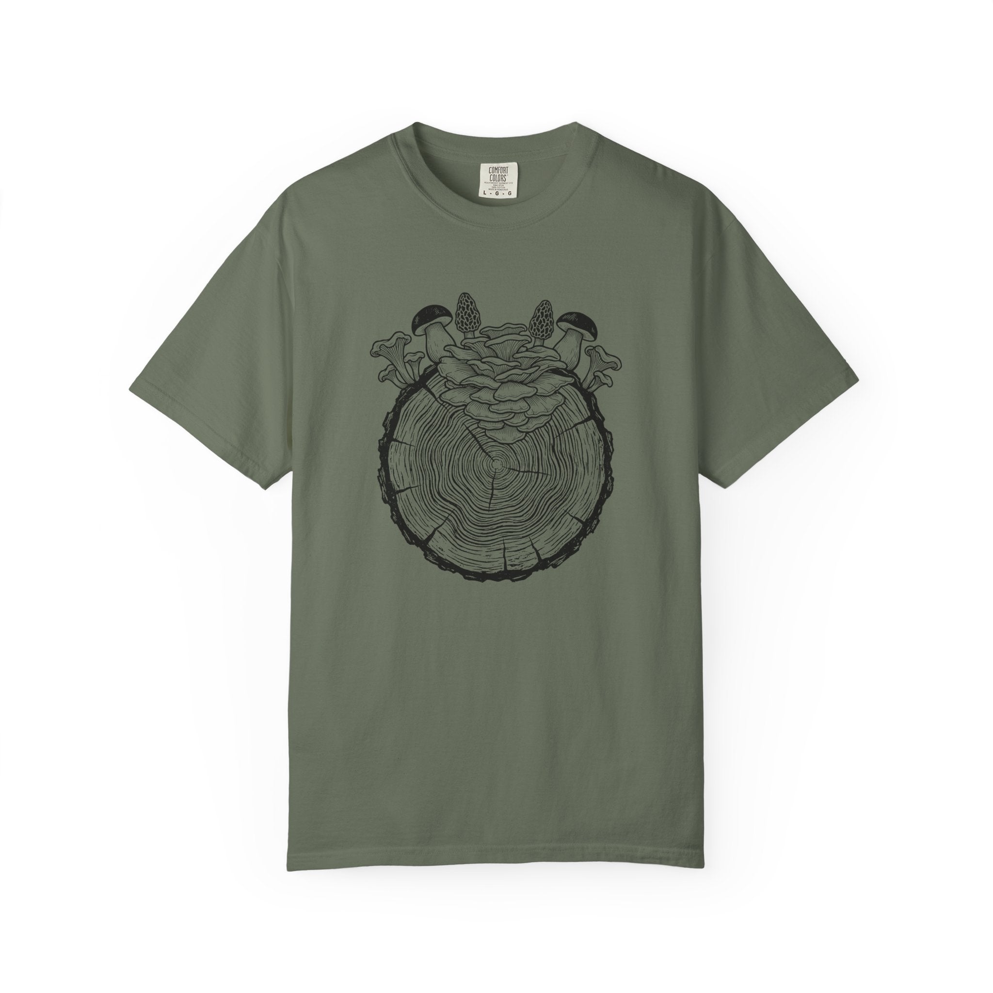 Stump With Mushrooms T-Shirt
