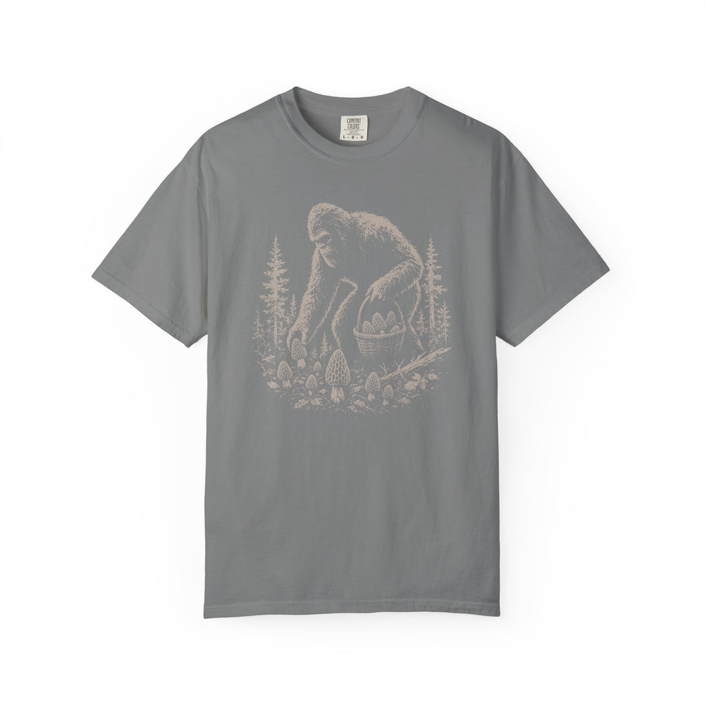 Bigfoot Foraging Morels T-Shirt