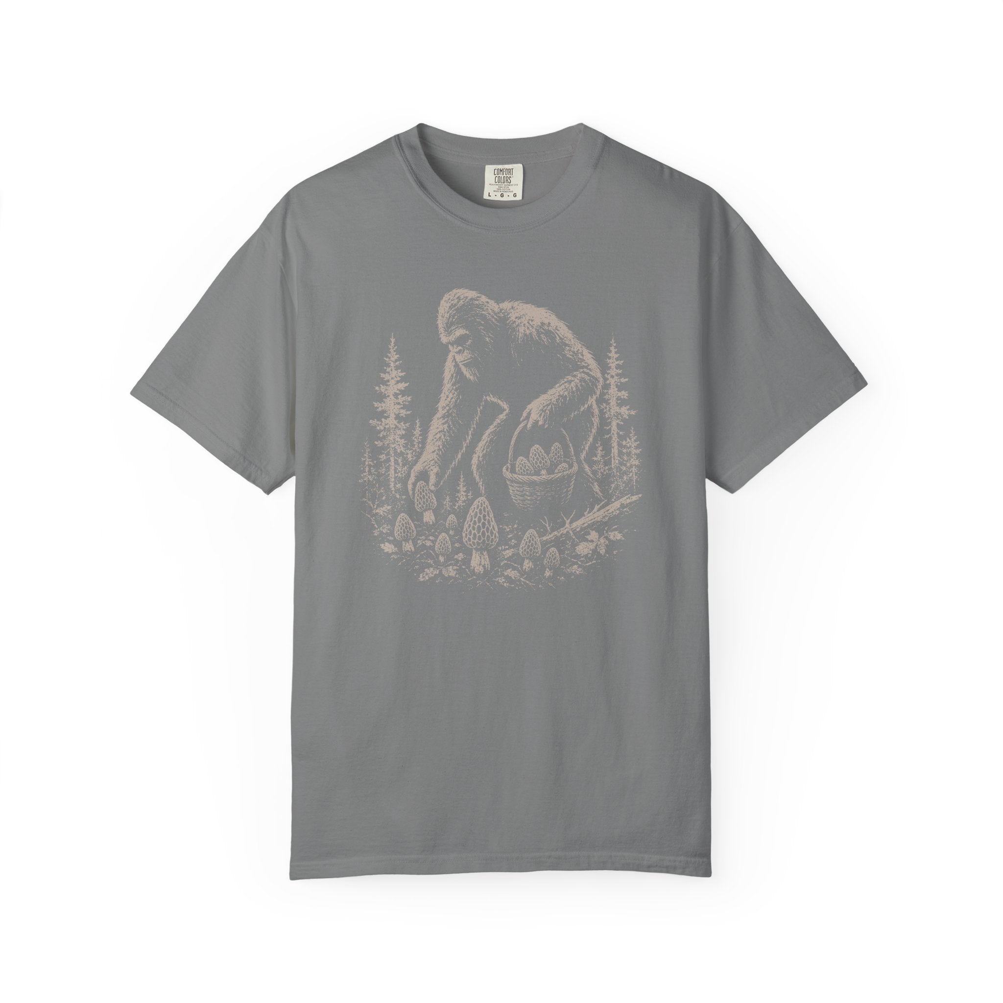 Bigfoot Foraging Morels T-Shirt
