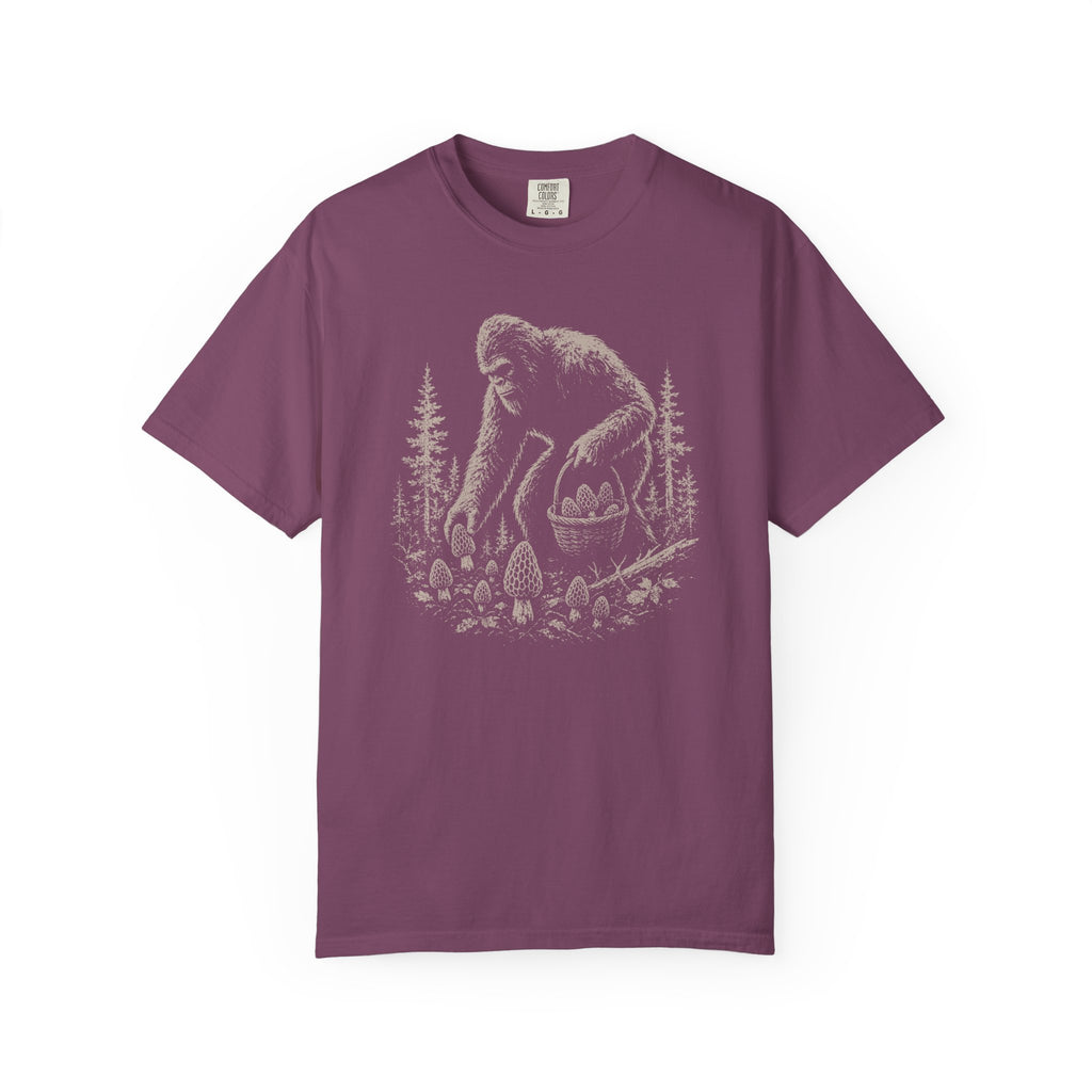 Bigfoot Foraging Morels T-Shirt