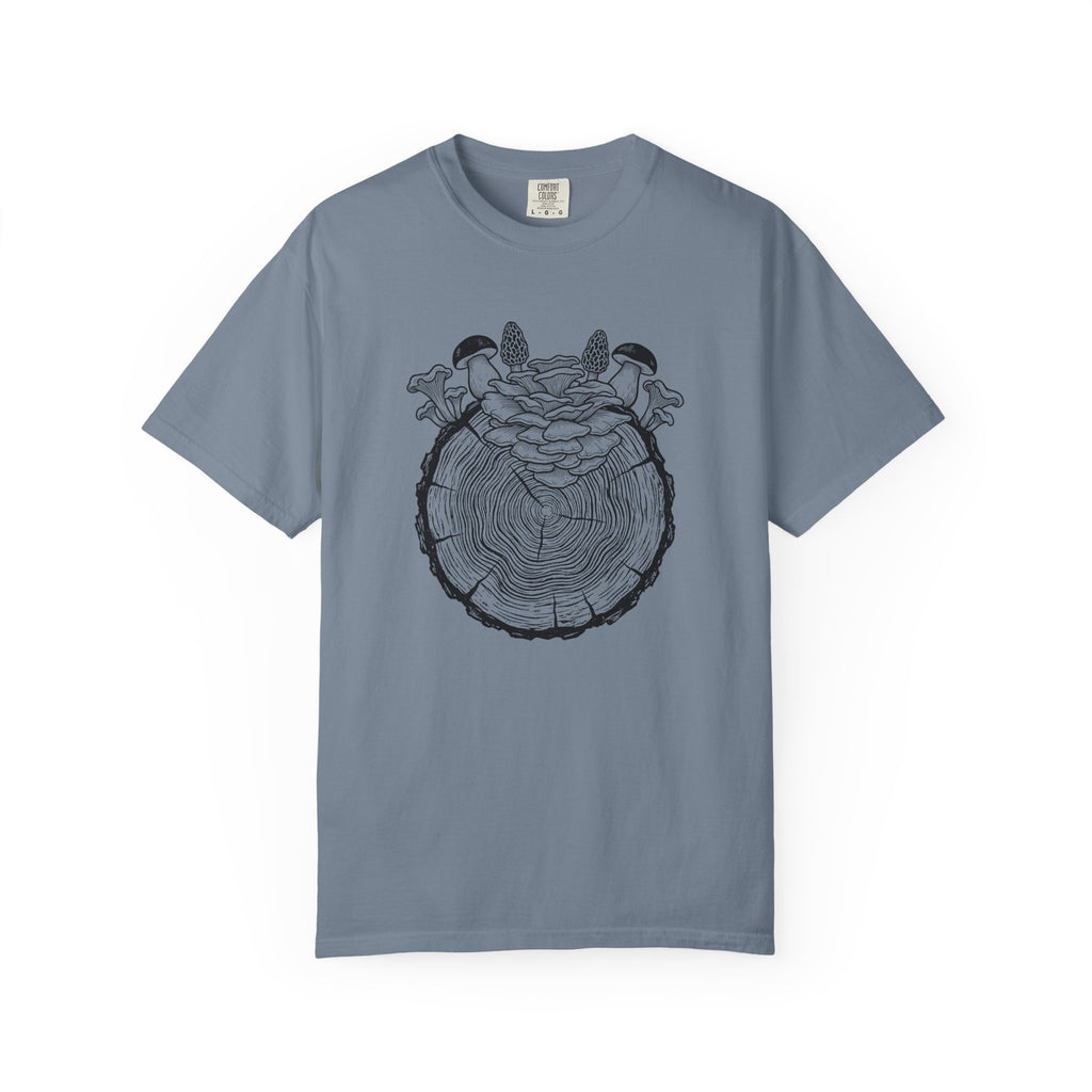Stump With Mushrooms T-Shirt