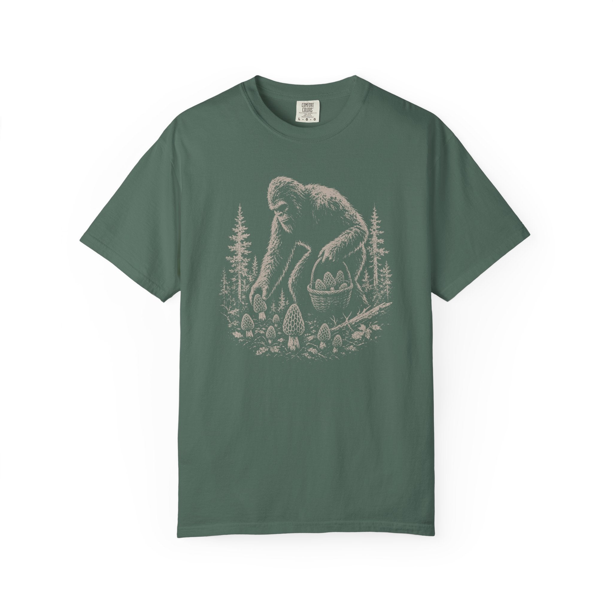 Bigfoot Foraging Morels T-Shirt