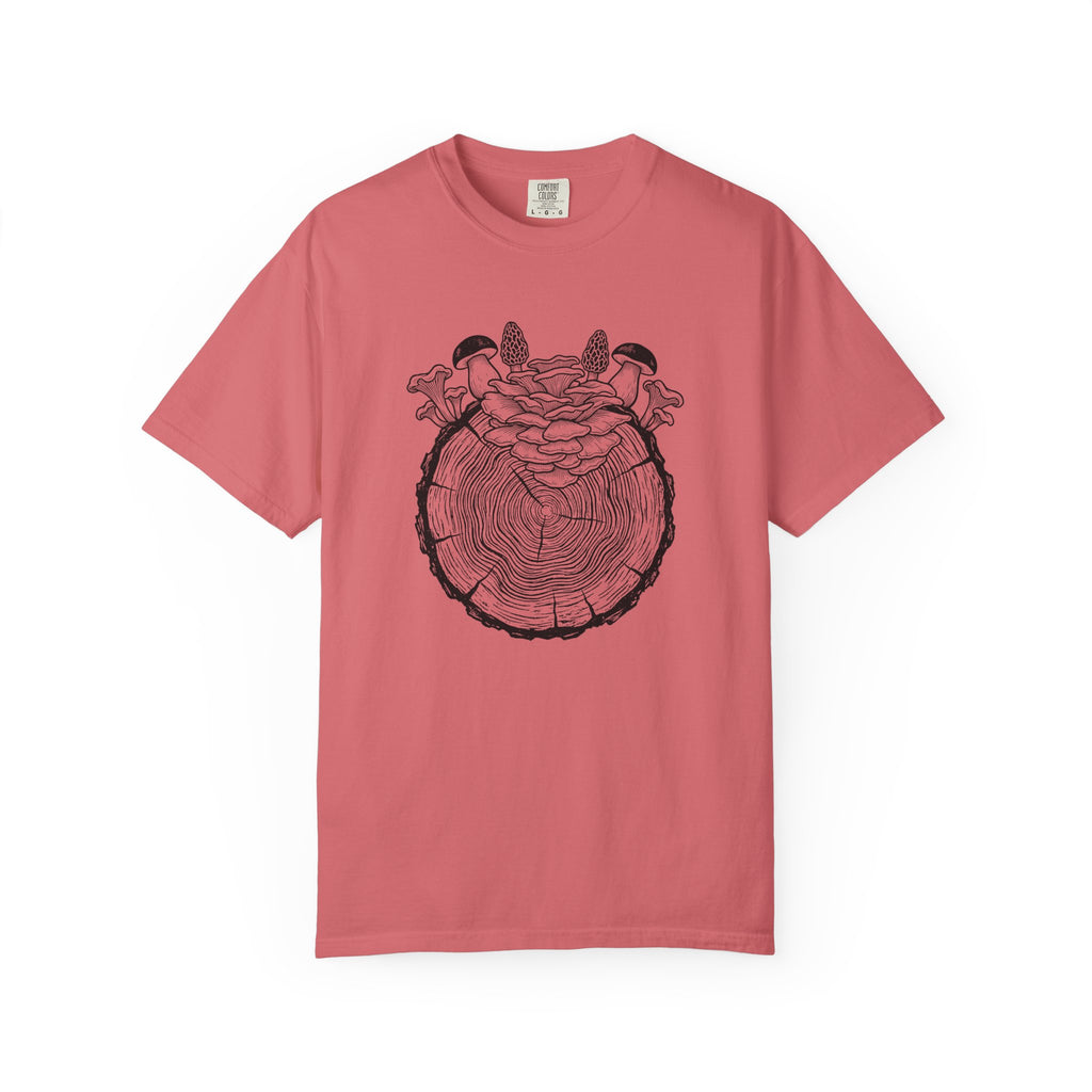 Stump With Mushrooms T-Shirt
