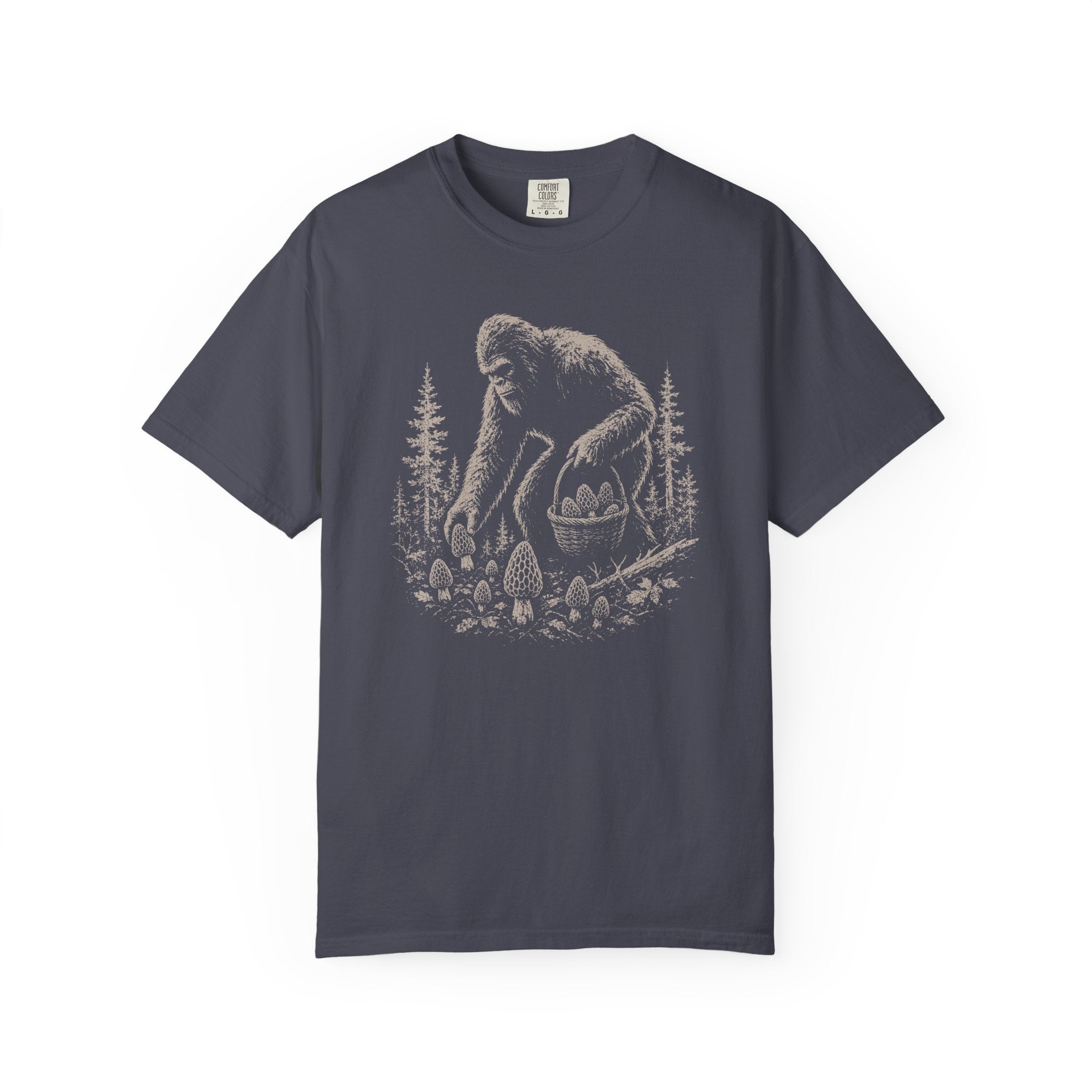 Bigfoot Foraging Morels T-Shirt
